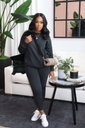 Women's Velvet Solid Color High Elastic Sports Casual Suit