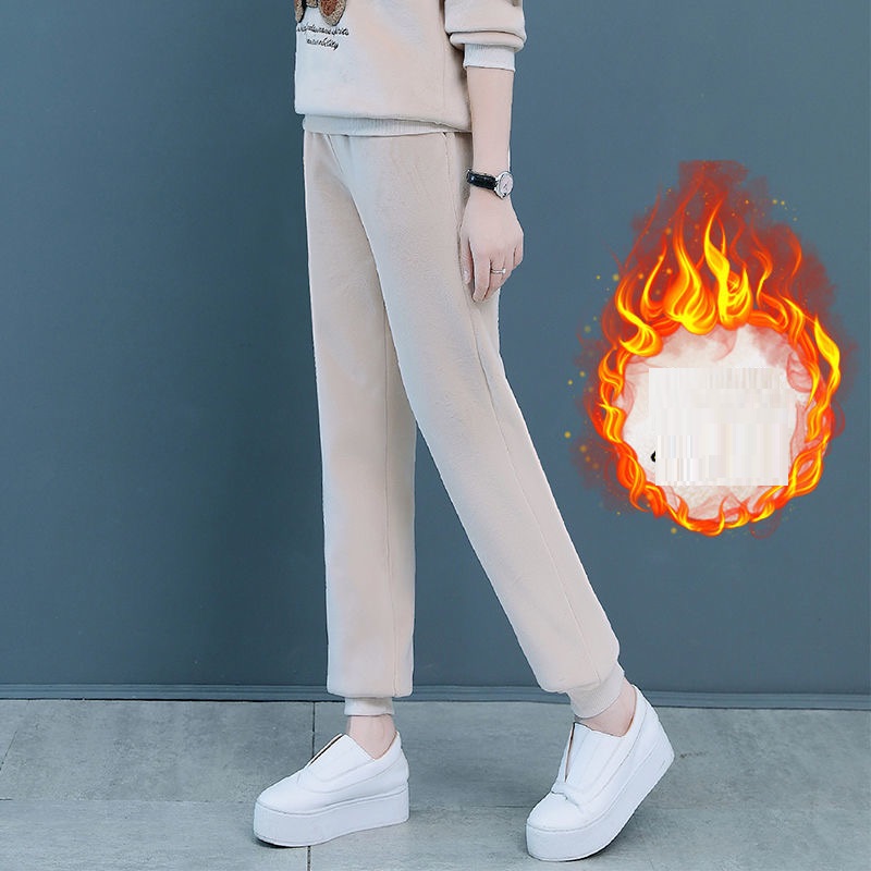 Two Piece Gold Velvet Sports Suit Casual Wear