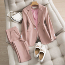 Fashion Temperament Professional Suit Top Two Piece Set