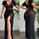 Women's Backless Dress Perspective Temptation Set
