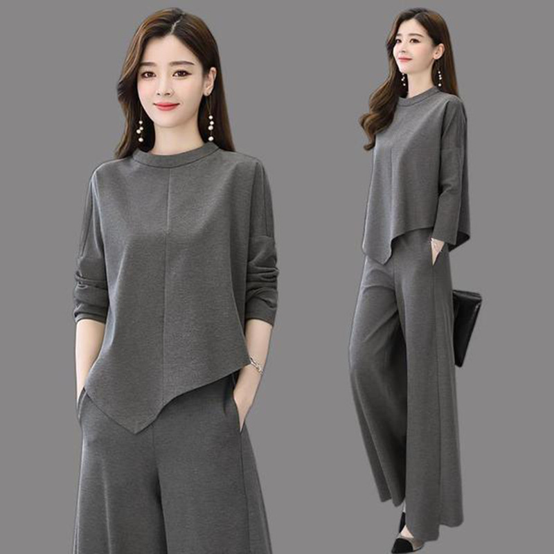 Fashion Temperament Celebrities Look Thin Goddess Fan Two-piece Suit