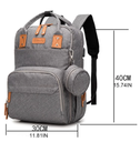 Baby Diaper Backback Large Capacity Mummy Nappy Bag Multifunctional Daypack with Pacifier Holder Changing Pad Stroller S