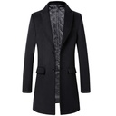  Autumn And Winter Single-Breasted Men's Young And Middle-Aged Woolen Coat Thicken Korean Style Slim Coat Men's Clothing