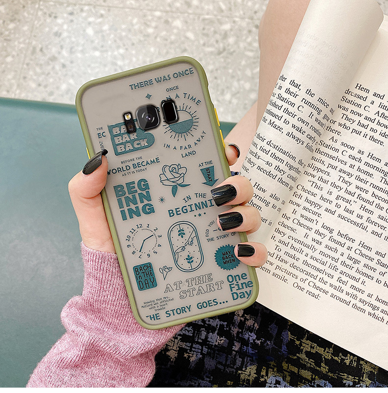 English label frosted phone case