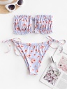 Pleated Hollowed Purple Underwear Suit