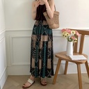 Women's Fashion Elegant Floral Cotton Silk Home Dress