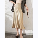 Women's Satin Retro Stretch Skirt