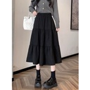 Women's High Waisted Versatile A-line Skirt With Large Hem