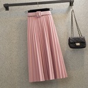 New Mid-length And Thin A-line Mori Girl Large Pleated High Waist Skirt