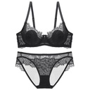 European And American Sexy Underwear Women's Thin Transparent Lace Underwear Suit