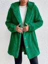 Women's Fashion Rabbit Plush Hooded Cardigan Coat