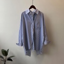 Women's Striped Back Split Shirt