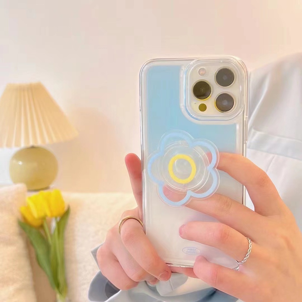 حافظة هاتف ملونة بتدرج أزرق وتصميم متقدم