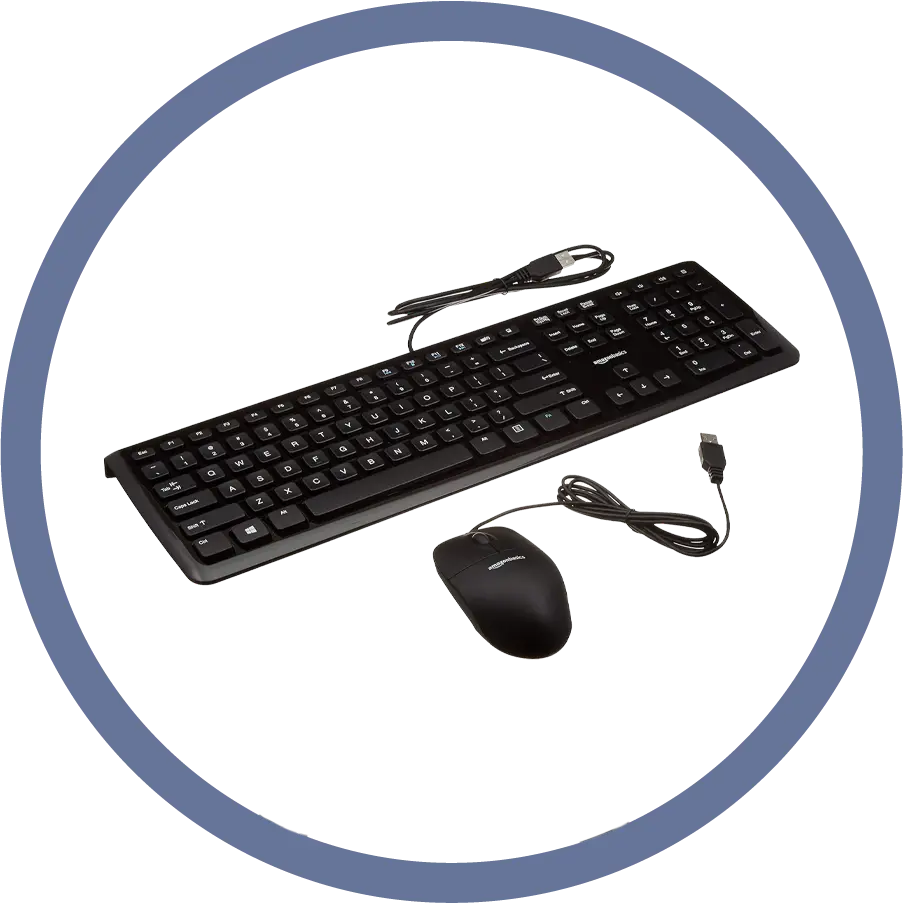Wired Keyboard & Mouse