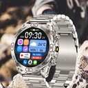ساعة ذكية بشاشة AMOLED عالية الدقة مع خاصية البلوتوث والمكالمات