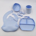Silicone Children's Cutlery Set Baby Food Supplement Plate