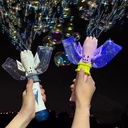 Transformer Bubble Machine Handheld Bubble Stick Automatic Music Transformer Gatling Bubble Gun Toy
