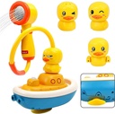 Children Playing In The Water Baby Little Yellow Duck Electric Water Jet Pirate Ship