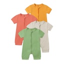 Baby Jumpsuit Bamboo Fiber Short Sleeved Kazakhstan