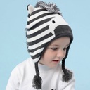 Plush Knitted Winter Hat Baby Cartoon Hat Boy's Children's Warm And Wind Proof