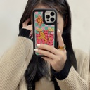 Innovation Of Heavy Industry Embroidery Cat Eating Fish Mobile Case