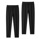 Summer Ice Silk Loose Elastic Sports Pants