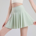 Tennis Skirt Female Yoga White Badminton Pleated