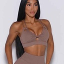 Workout Yoga Vest Women's With Chest Pad Chest-wrapped Shockproof Push Up Sports Bra