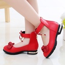 Black Korean Soft Sole Princess Shoes For Children And Girls