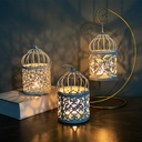 Illuminated Metal Lantern for Ramadan