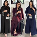 An Authentic Arabian Abaya with a Refined Islamic Design and Luxurious Touches Inspired by Eastern Heritage