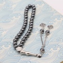 Luxurious Islamic Tasbeeh Made of Hematite Stone with an Elegant Arabic and Turkish Design 