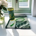 A luxurious Islamic prayer rug meticulously designed to provide comfort and devotion during prayer