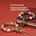 An elegant lotus misbaha with a water plant design – a symbol of wealth and prosperity