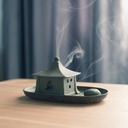 An elegantly designed incense burner with soothing natural colors that enhance relaxation and tranquility