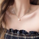 Luxury Pearl Necklace for Women, Crafted from Titanium Steel – A Timeless and Elegant Design