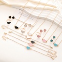 An elegant necklace and heart-designed jewelry set, adding a touch of love and charm to your look