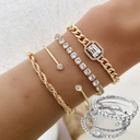 An elegant and luxurious jewelry set, perfect for adding a unique and modern touch to your look