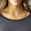 Vintage Minimalist Double-Layer Necklace with Round Ring Pendant