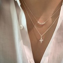 Double Layer Stainless Steel Necklace with an Elegant and Modern Design for Your Look