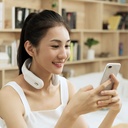 Intelligent Neck and Shoulder Massager with Remote Control, featuring a modern and stylish design