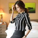 Elegant Chiffon Blouse with Long Sleeves and a Modern Design – Perfect for Your Everyday Looks