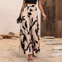 High-waisted wide-leg casual pants – elegant and flowy design for a comfortable and modern look