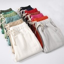Women's Pants Made from a Cotton-Linen Blend – Featuring a Modern, Practical Design that Provides Comfort and Breathability for a Stylish and Comfortable Everyday Look