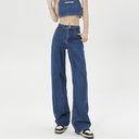 Women's Wide-Leg Straight-Cut Jeans – A Modern, Flowing Design That Adds Elegance and Enhances Body Proportion