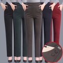 Loose straight-leg high-waist pants for women – featuring a comfortable and stylish casual design
