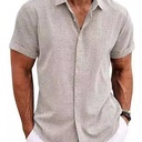 Men's Casual Short-Sleeve Shirt with Button Closure – Perfect for a comfortable and stylish everyday look