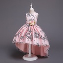 Girls' sleeveless princess dress with an elegant design and a modern touch that reflects a unique personality and charming look