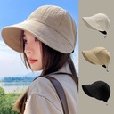 Elegant Women's Sun Protection Hat – Suitable for All Seasons and Adjustable