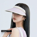Topless Sun Protection Hat with Color-Matching Ice Silk Headband